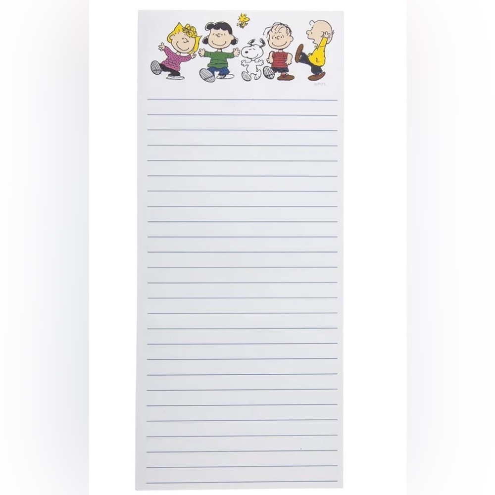 Graphique Peanuts Gang Magnetic Notepad, Classic Peanuts Cast on Each Page
